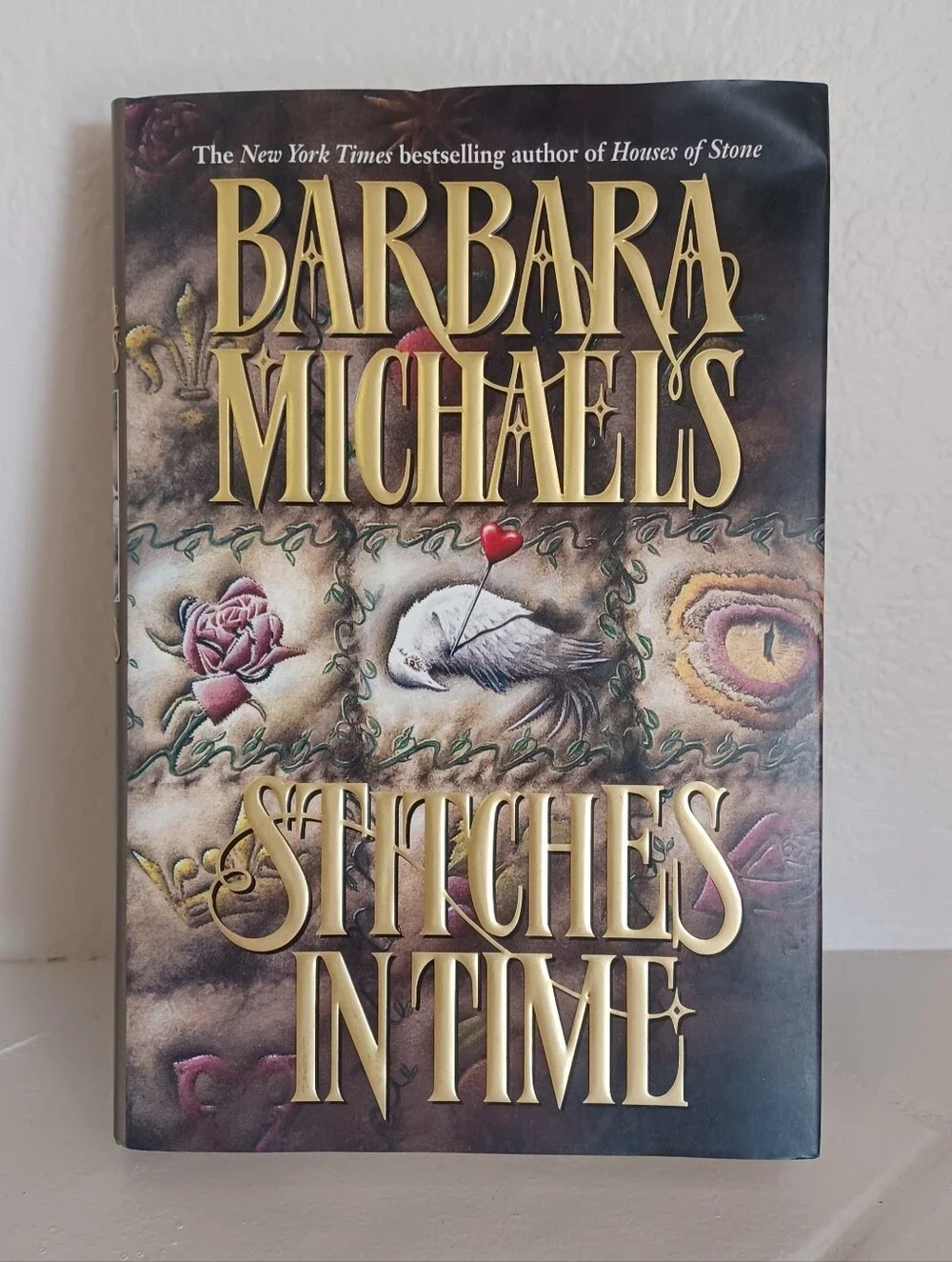 Stitches in Time by Barbara Michaels (Hardcover Book with Dust Jacket) Novel